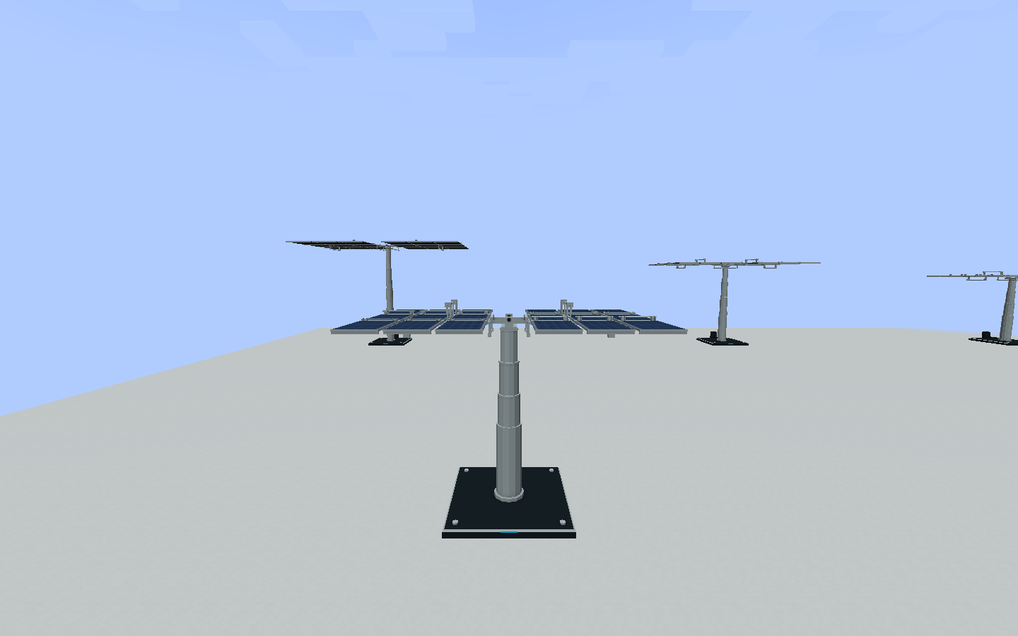 Large Nebula Industrial Solar Array deployed in Minecraft