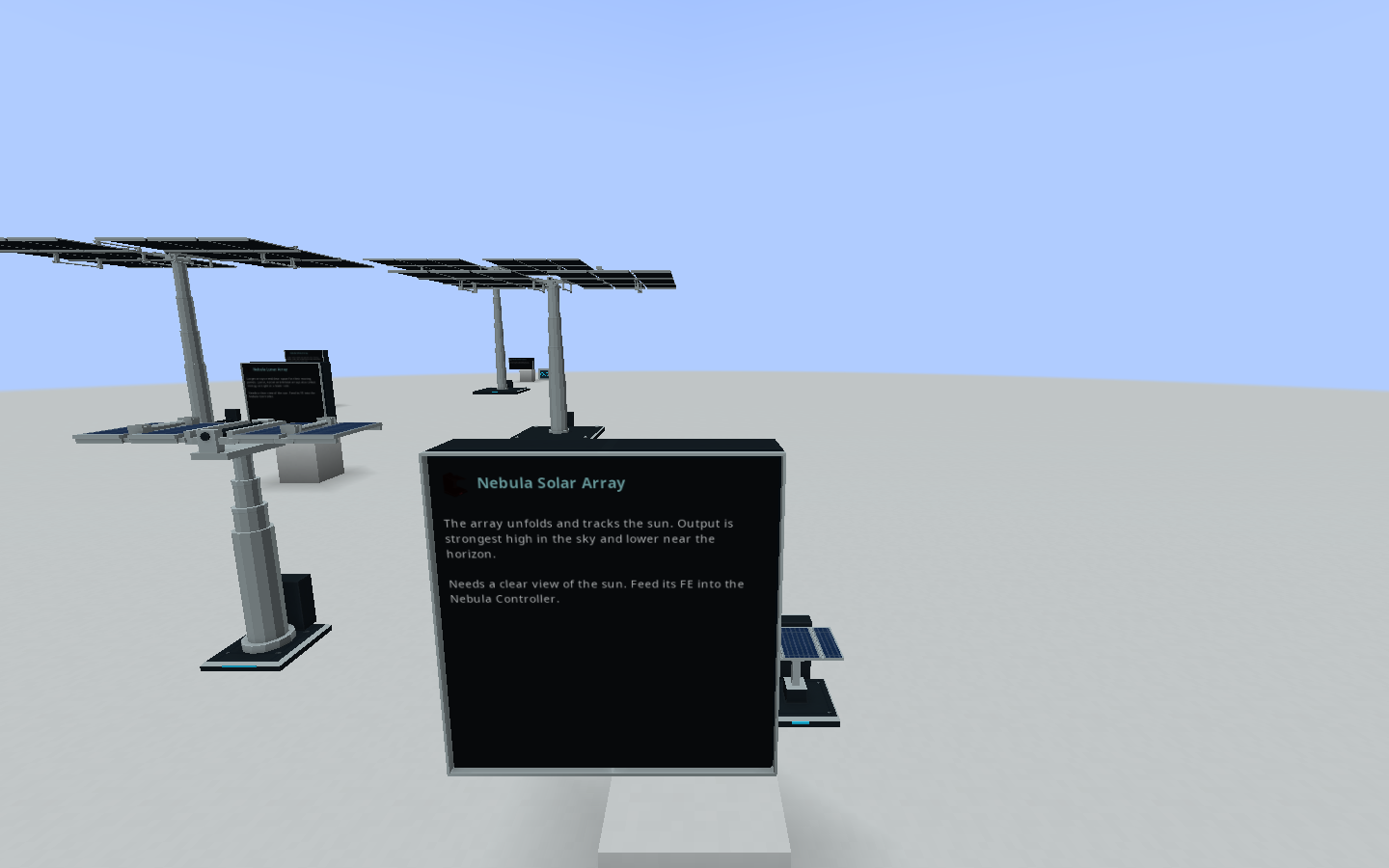 Nebula Solar Array — Captured in Minecraft